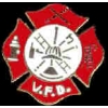 FIRE DEPARTMENT VOLUNTEER MALTESE CROSS SM PIN